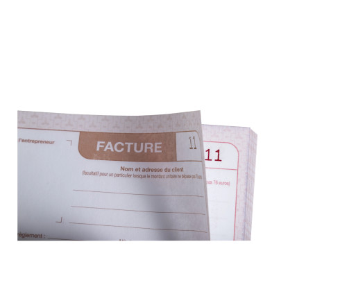 Manifold autocopiant 210X148 Factures auto-entrepreneur 50 dupli