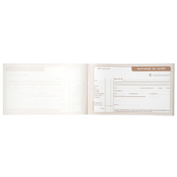 Manifold autocopiant 125X210 Quittance de loyer 50 tripli