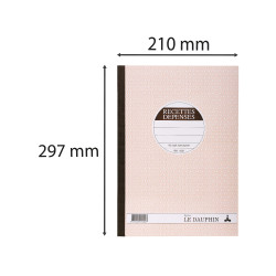 Manifold autocopiant 297X210 Recettes Dépenses 50 dupli