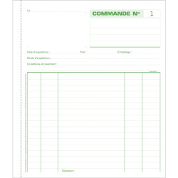 Manifold commandes 21x18cm 50 feuillets dupli autocopiants