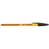 Boîte de 50 stylos bille Cristal pointe fine noirs