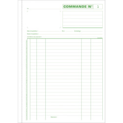 Manifold commandes 29,7x21cm 50 feuillets tripli autocopiants