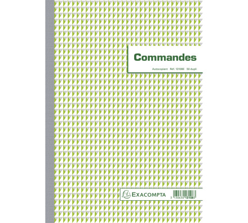 Manifold commandes 29,7x21cm 50 feuillets dupli autocopiants