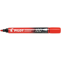 Marqueur permanent 100 ogive pointe fine rouge