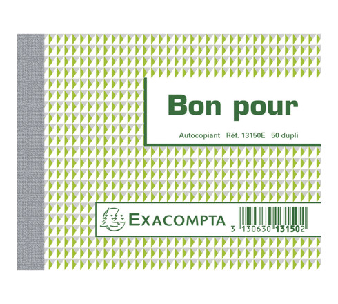 Manifold Bon pour 10,5x13,5cm 50 feuillets dupli autocopiants