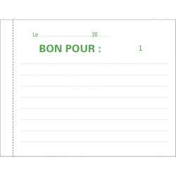 Manifold Bon pour 10,5x13,5cm 50 feuillets dupli autocopiants