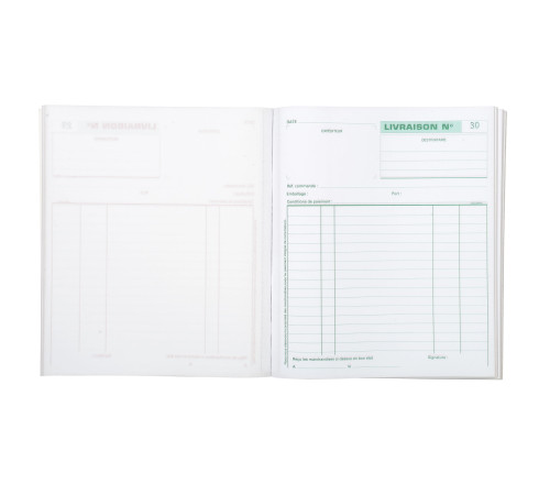 Manifold Livraisons 21x18cm 50 feuillets dupli autocopiants