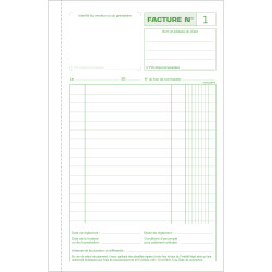 Manifold Factures 21x13,5cm 50 feuillets dupli auocopiants