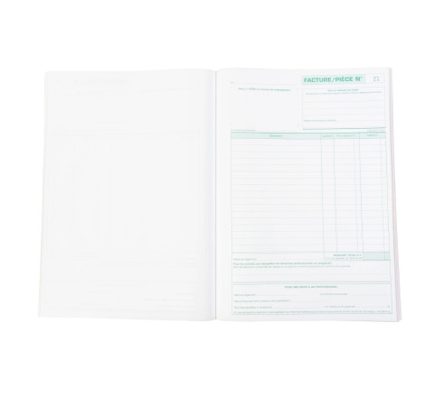 Manifold Factures micro-entrepreneur 29,7x21cm 50 feuillets dupli autocopiants