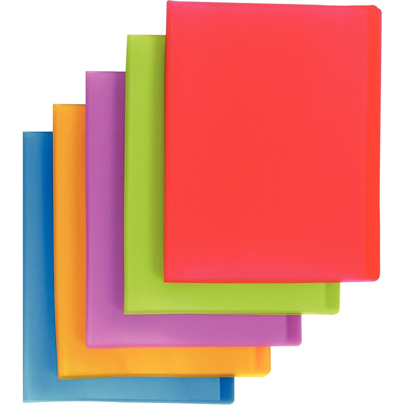 Carton de 15 protège-documents COLOR FRESH 40 vues, coloris assortis