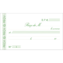 Manifold Reçus 10,5x18cm 50 feuillets dupli autocopiants