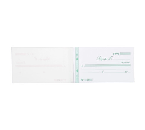 Manifold Reçus 10,5x18cm 50 feuillets dupli autocopiants