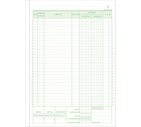 Manifold Caisse 29,7x21cm 50 feuillets dupli autocopiants