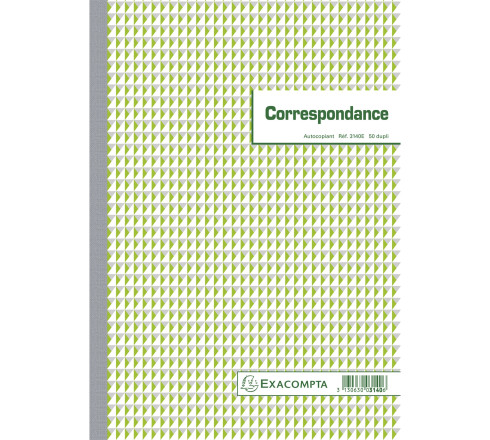 Manifold Correspondance 29,7x21cm 50 feuillets dupli autocopiants