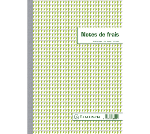 Manifold Note de frais 29,7x21cm 50 feuillets dupli autocopiants