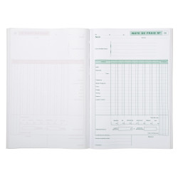 Manifold Note de frais 29,7x21cm 50 feuillets dupli autocopiants