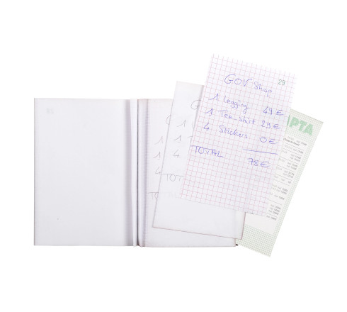 Manifold quadrillé 5x5 14,8x10,5cm 50 feuillets tripli autocopiants