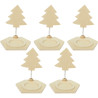 Lot de 5 bougeoirs sapin à ressort