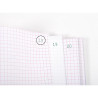 Manifold quadrillé 5x5 21x14,8cm 50 feuillets dupli autocopiants