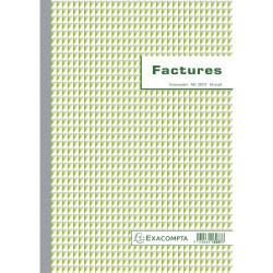 Manifold Factures avec mention TVA 29,7x21cm 50 feuillets dupli autocopiants