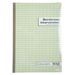 Manifolds Rapports d'intervention 29,7x21cm - 50 feuillets autocopiants dupli