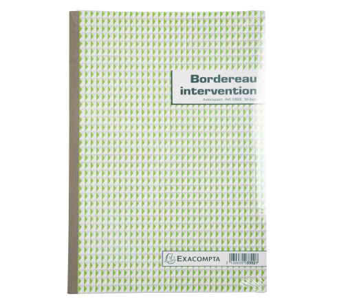 Manifolds Rapports d'intervention 29,7x21cm - 50 feuillets autocopiants dupli