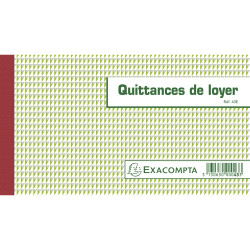 Manifold Quittances de loyer 12,5x21cm 50 feuillets tripli autocopiants
