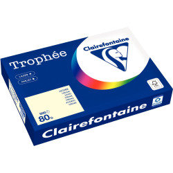 Ramette de 500 feuilles format A3 80g ivoire CLAIREFONTAINE