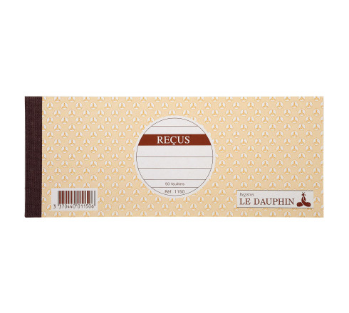 Carnet à souche 89X210 Recus 50 feuillets