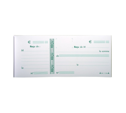 Carnet à souche 89X210 Recus 50 feuillets