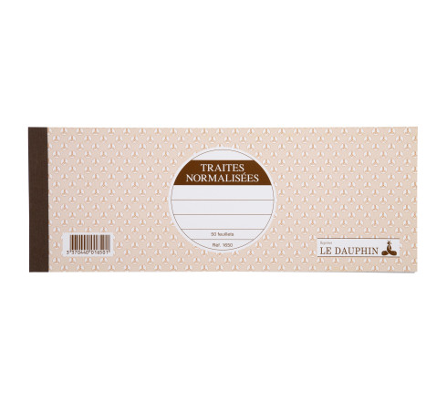 Carnet à souche 101X250 Traites normalisées 50 feuillets