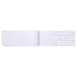 Carnet à souche 107X250 Quittances de loyer 50 feuillets