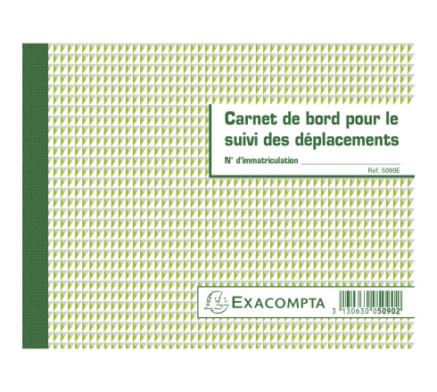Carnet de bord pour le suivi des déplacements - Format 14,8x19 cm