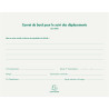 Carnet de bord pour le suivi des déplacements - Format 14,8x19 cm
