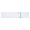 Carnet à souche Reçus 50 feuillets - Format horizontal 9x21 cm