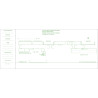 Carnet à souche Traites normalisées NF K 11030-1 de 50 feuillets - Format horizontal de la traite 10,1x21cm