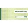 Carnet à souche Quittances de loyer 50 feuillets - Format horizontal de la quittance : 10,1x16,5 cm