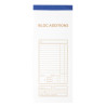 Bloc Addition 50 feuillets autocopiants numérotés en dupli - Format 9 ,1x22,5 cm