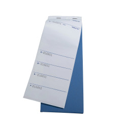 Bloc Brasserie 50 feuillets autocopiants numérotés en dupli - Format 9 ,6x26 cm