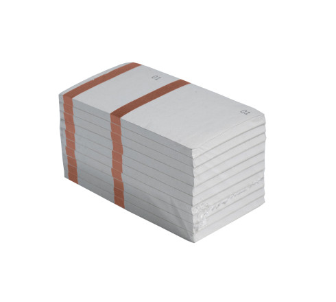 Bloc vendeur à bande couleur 100 feuillets double numérotage - Format 6 ,6x13,5 cm