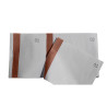 Bloc vendeur à bande couleur 100 feuillets double numérotage - Format 6 ,6x13,5 cm