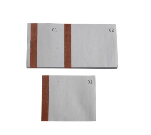Bloc vendeur à bande couleur 100 feuillets double numérotage - Format 6 ,6x13,5 cm