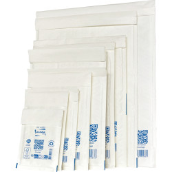 Paquet de 10 pochettes blanches bulles d'air 110x160mm