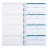 Carnet spiralé 29,7x14,8cm - Messages téléphones (4 à la page) - 50 feuilles dupli autocopiantes