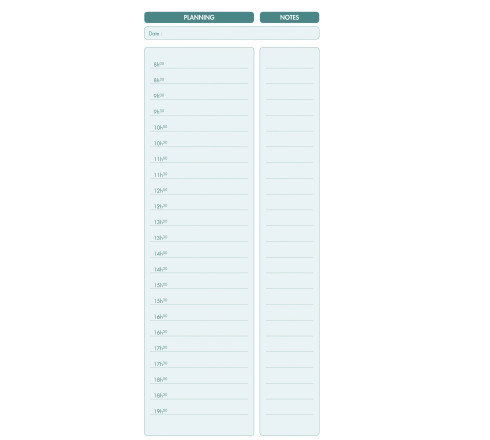 Carnet spiralé 29,7x14cm - A faire ce jour - 125 feuilles