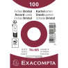 Paquet 100 fiches sous film - bristol dots non perforé - 74x105mm