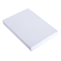 Paquet 100 fiches sous film - bristol dots non perforé - 74x105mm