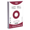 Paquet 100 fiches sous film - bristol dots non perforé - 125x200mm