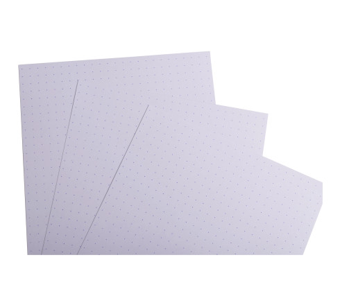 Paquet 100 fiches sous film - bristol dots non perforé - 125x200mm