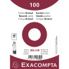Paquet 100 fiches sous film - bristol dots non perforé - 105x148mm